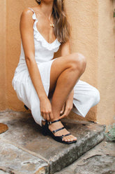 Ruffle Cami Dress with Low Cut InsStreet